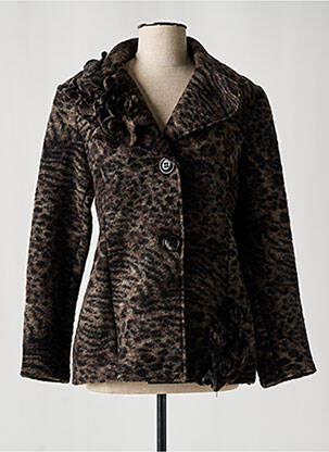 Palton scurt gri FINETTE femeie