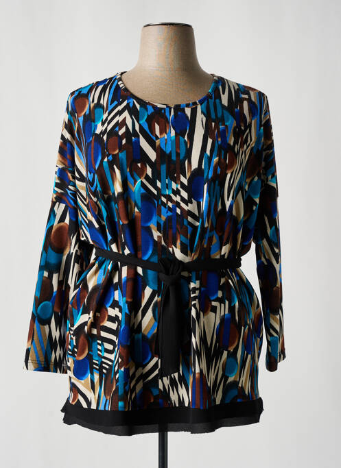 Tunică mâneci lungi imprimeu fantezie albastru KOMODA femme