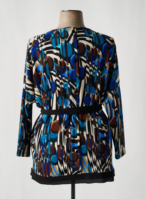 Tunică mâneci lungi imprimeu fantezie albastru KOMODA femme