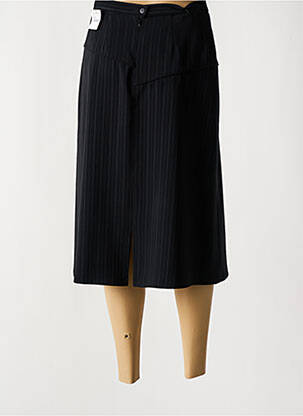 Fustă midi talie cu cleme negru MARYVET femeie
