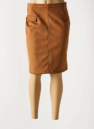 Fustă midi maro FELINO femeie