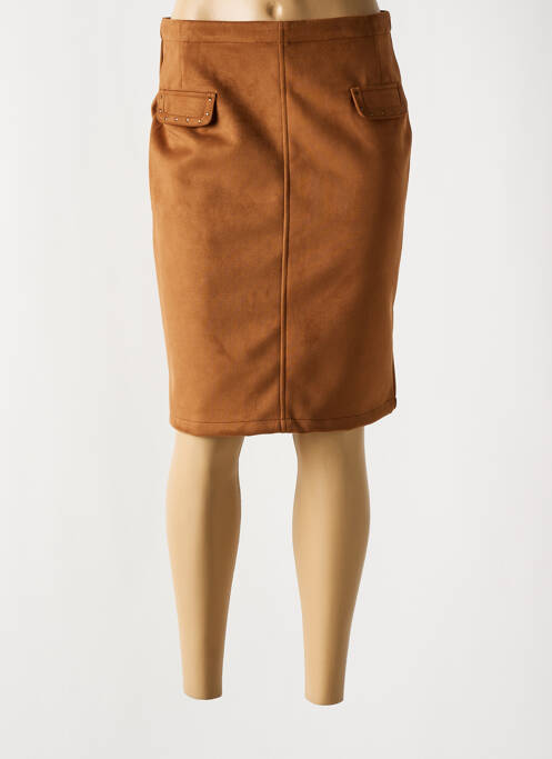 Fustă midi maro FELINO femeie