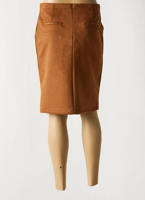 Fustă midi maro FELINO femeie