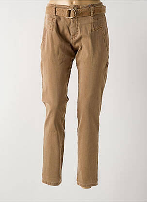Pantalon slim buzunare bej PARA MI femeie