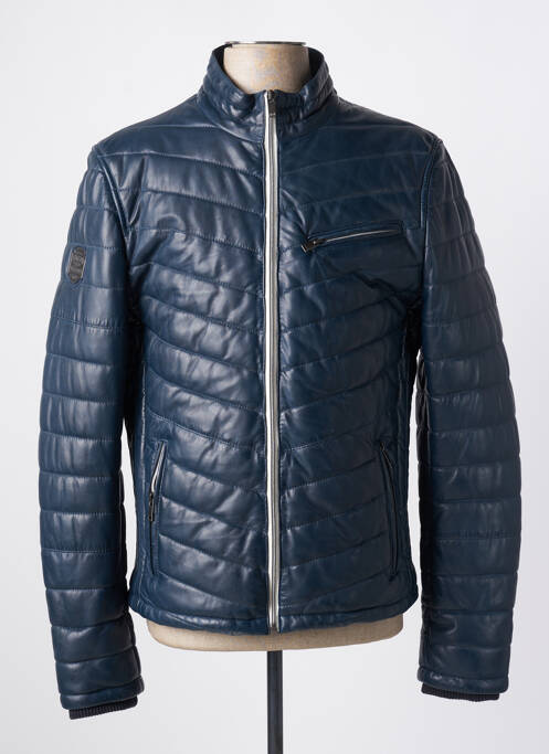 Geacă din piele albastru DAYTONA bărbat