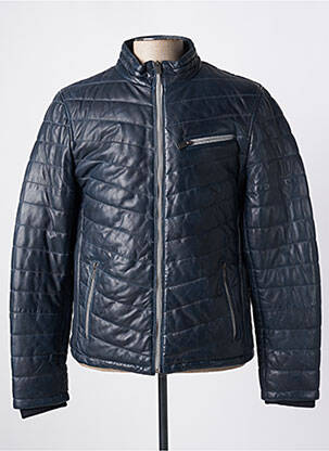 Geacă din piele albastru DAYTONA bărbat