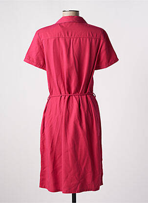 Rochie midi croială fluidă mâneci scurte roz DIANE LAURY femeie