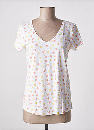 Tricou alb C'EST BEAU LA VIE femeie