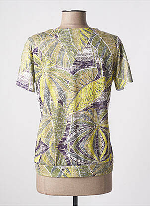Tricou guler în v mâneci scurte verde DIANE LAURY femeie