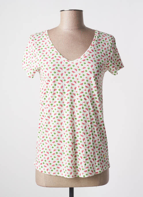 Tricou alb C'EST BEAU LA VIE femeie