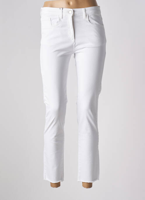 Pantalon 7/8 alb DEVERNOIS femeie