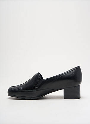 Mocasini material neted toc de 4 la 6 cm negru ARTIKA SOFT femeie
