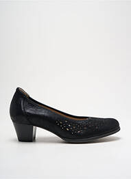 Pantofi cu toc țesătură satinată toc de 4 la 6 cm negru PIESANTO femme