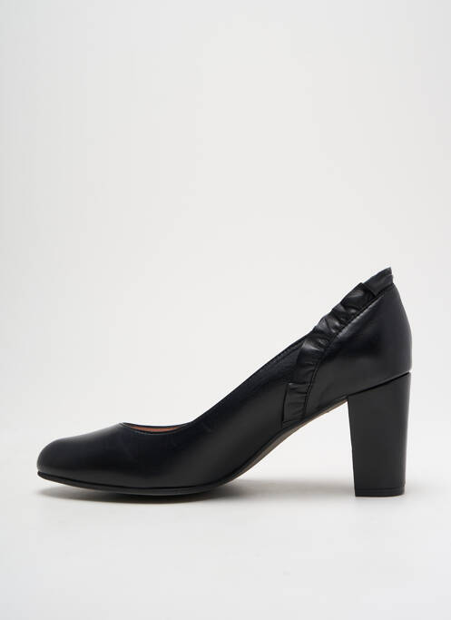 Pantofi cu toc țesătură satinată toc de 4 la 6 cm negru PIESANTO femme