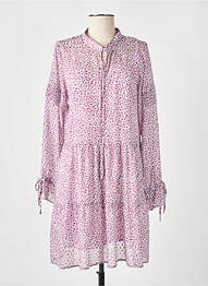 Rochie scurtă croială fluidă mâneci lungi violet SALSA femeie