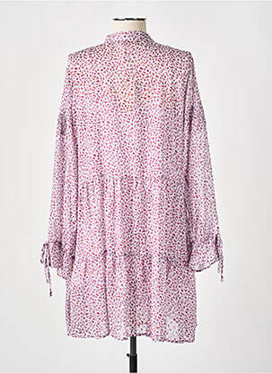 Rochie scurtă croială fluidă mâneci lungi violet SALSA femeie