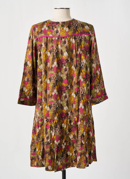 Rochie scurtă maro LOLA ESPELETA femeie