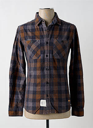 Cămașă cu mâneci lungi albastru EDC bărbat