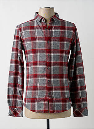 Cămașă cu mâneci lungi roșu EDC bărbat