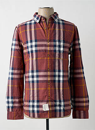 Cămașă cu mâneci lungi roșu EDC bărbat