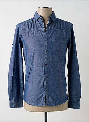 Cămașă cu mâneci lungi albastru EDC bărbat