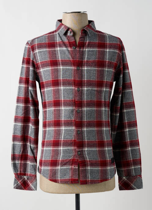 Cămașă cu mâneci lungi roșu EDC bărbat