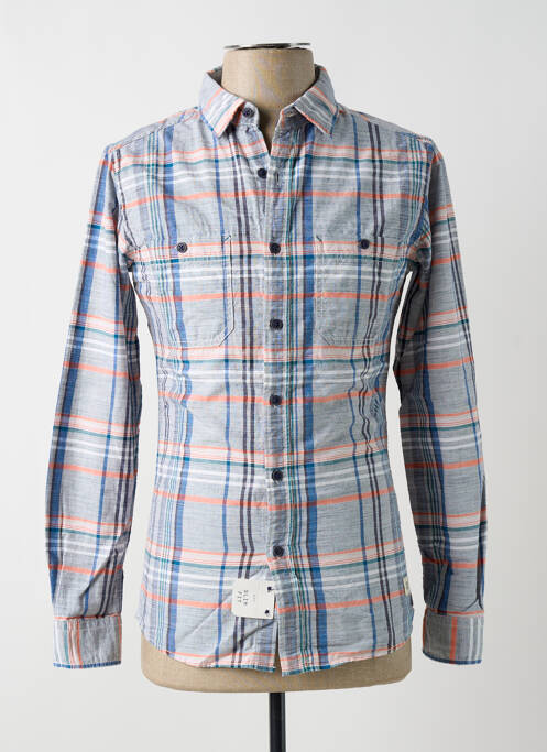 Cămașă cu mâneci lungi albastru EDC bărbat