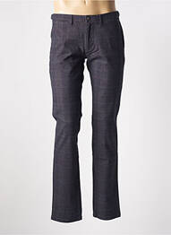 Pantalon slim închidere cu fermoar sub clapetă cu nasturi albastru RED POINT homme