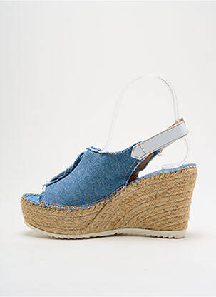 Espadrile vârf deschis toc de 7 la 9 cm albastru JOSE TOLEDO femeie