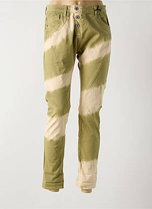 Blugi cu croială slim verde PLEASE femeie