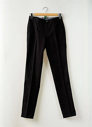 Pantalon chino țesătură poplin mărime normală negru M.E.N.S bărbat