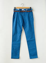 Pantalon chino țesătură poplin talie joasă albastru EDC homme
