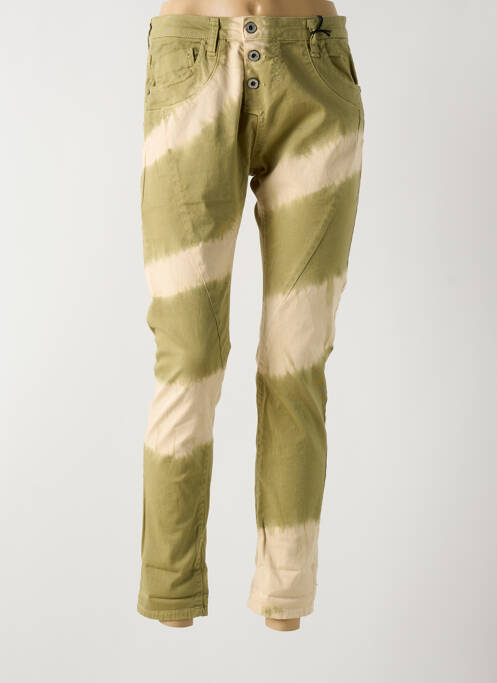 Blugi cu croială slim verde PLEASE femeie