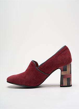 Mocasini tip de talpă amortizantă toc de 4 la 6 cm violet GOLD BUTTON femeie