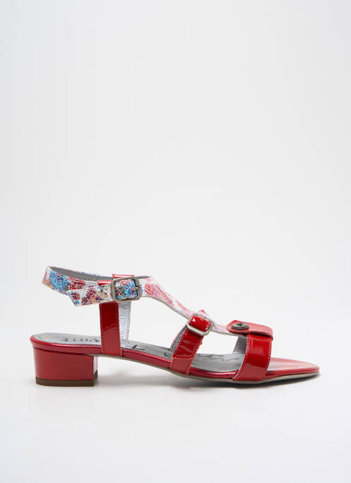 Sandale/Pantofi decupați roșu UN TOUR EN VILLE femeie