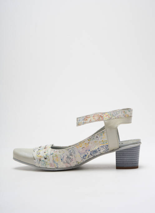 Sandale/Pantofi decupați bej UN TOUR EN VILLE femeie