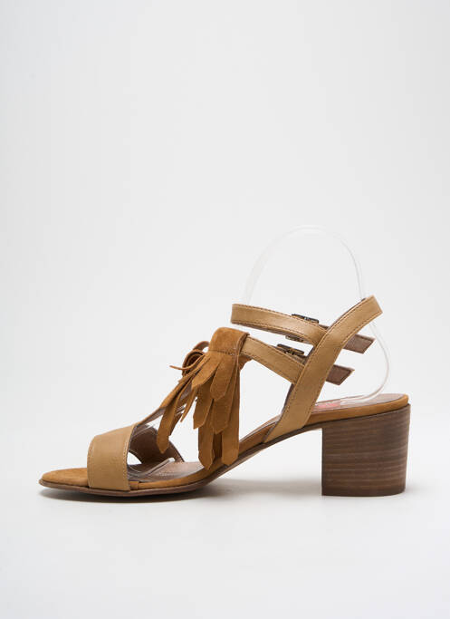 Sandale/Pantofi decupați maro BISOUS CONFITURE femeie