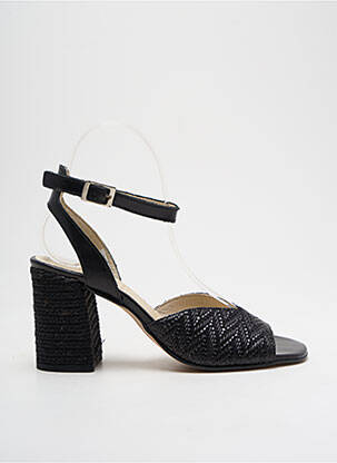 Sandale/pantofi decupați material neted toc de 4 la 6 cm negru MARROQUI SANCHEZ femeie
