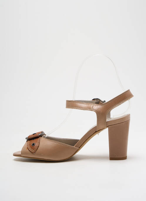 Sandale/Pantofi decupați maro PERLATO femeie