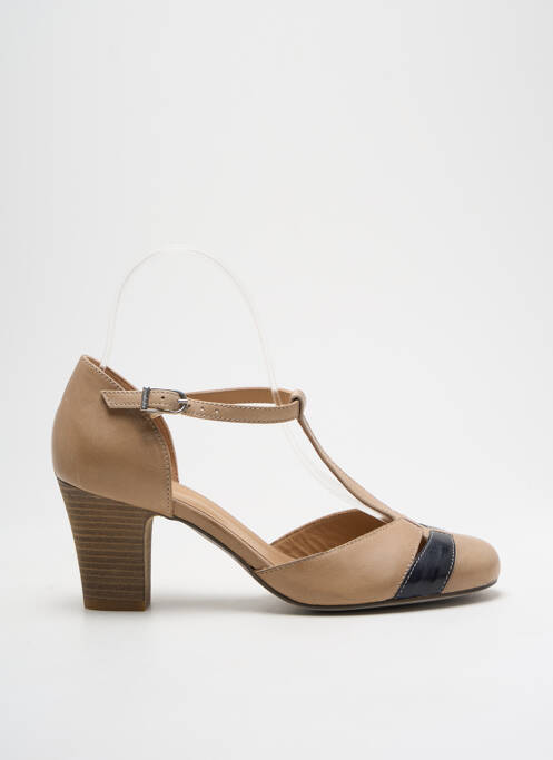 Sandale/Pantofi decupați bej PERLATO femeie