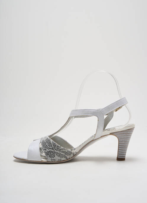 Sandale/Pantofi decupați alb UN TOUR EN VILLE femeie