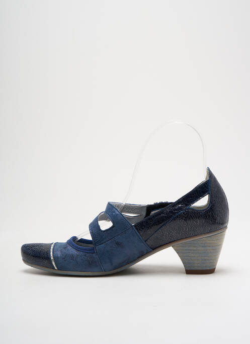 Pantofi cu toc albastru UN TOUR EN VILLE femeie