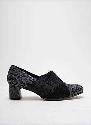 Botine/ghete material neted toc de 4 la 6 cm negru UN TOUR EN VILLE femeie