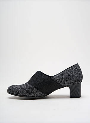 Botine/ghete material neted toc de 4 la 6 cm negru UN TOUR EN VILLE femeie