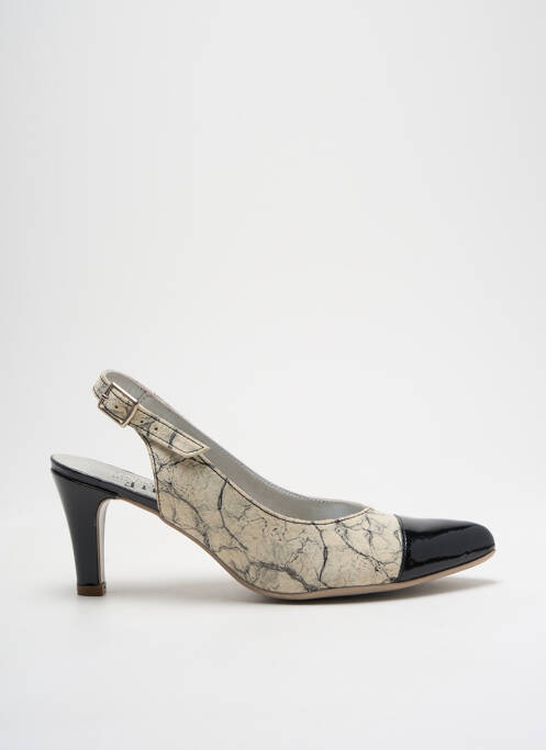 Pantofi cu toc negru UN TOUR EN VILLE femeie