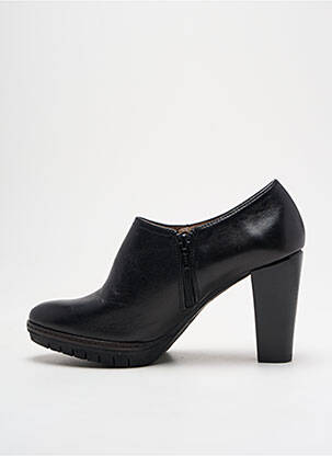Botine/ghete material neted toc de 7 la 9 cm negru WONDERS femeie