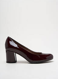 Pantofi cu toc material neted toc de 4 la 6 cm violet WONDERS femme