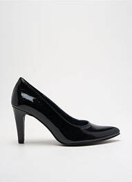 Pantofi cu toc țesătură lăcuită toc de 4 la 6 cm negru UN TOUR EN VILLE femme