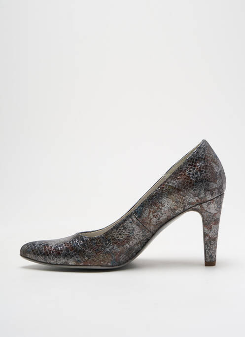 Pantofi cu toc gri UN TOUR EN VILLE femeie