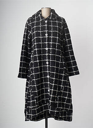 Palton lung negru G!OZE femeie